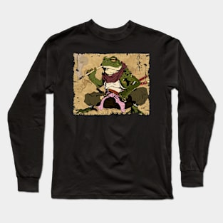 Frog Ninja Samurai Long Sleeve T-Shirt